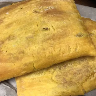 Beef patties. $3 each.