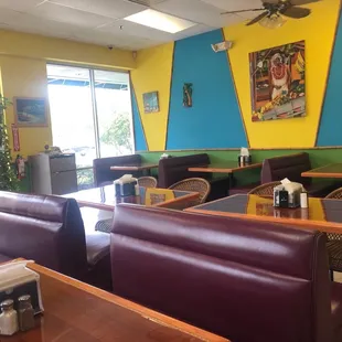 Inside seating.. as well as outside