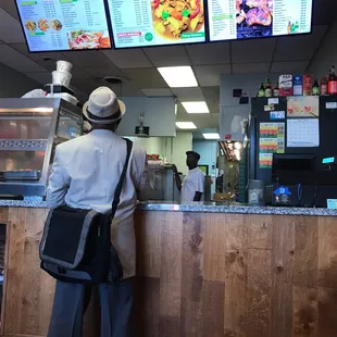 Rotating menu...pretty updated compared to the decor