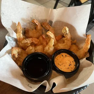 Tempura shrimp. Highly Highly recommend you to get the large! So addicting and delicious