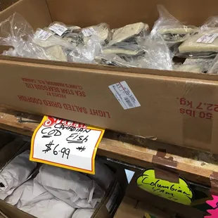 a box of fish