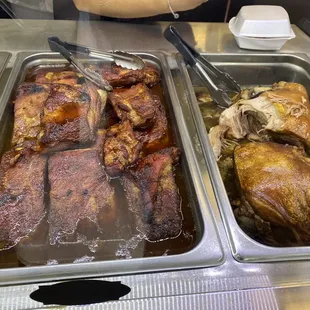 Pork and chicken