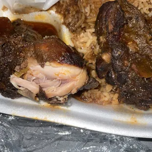 Brown stew chicken