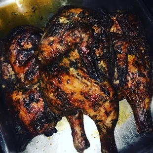 Spicy authentic Jamaican jerk chicken