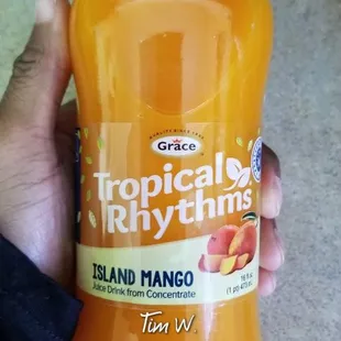 Delicious Tropical Rhythms Island Mango juice!