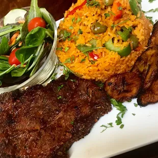 Arroz Sazonado con Filete/ Spanish Rice and Steak