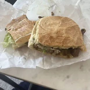 Cuban Philly cheese steak