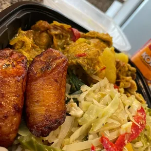a meal in a plastic container