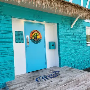 the front door of a building