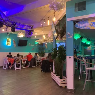 the interior of a restaurant