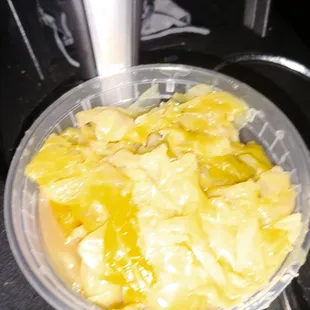 Cabbage. Spicy for my pallet.