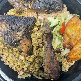 Jerk Chicken - drum, thigh, and back or neck
