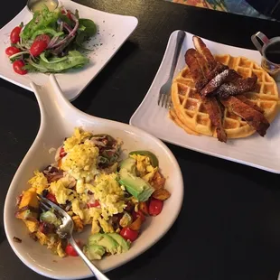 Caribella skillet &amp; chicken w/waffles