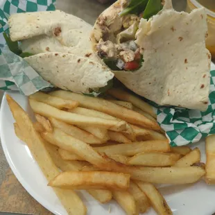 Jammin Jerk chicken wrap