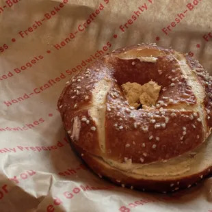 Pretzel bagel.