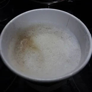 Why doesn't my latte reach anywhere near the top?  I haven't drank any yet!