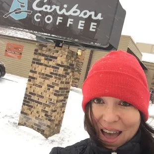 I'm not in California anymore at a Starbucks! Haha