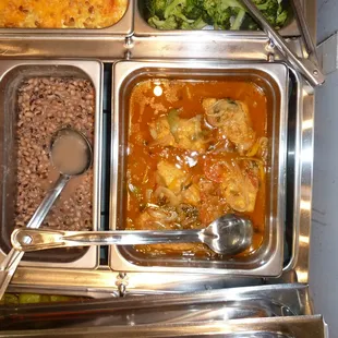 red snapper, black eyed peas