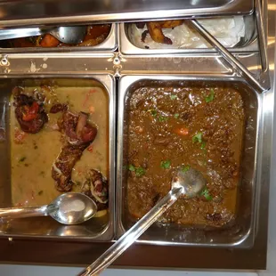 lamb stew, turkey legs