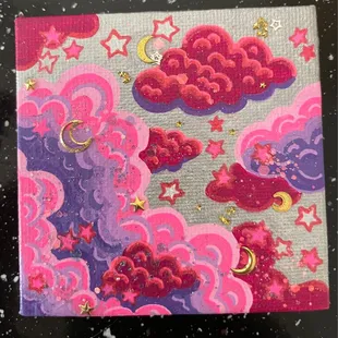 We even got a magnet made by Saemee (picture doesn't give it justice, it sparkles and all... very detailed).