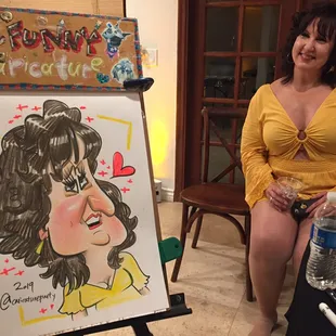 Stunning lovely lass drawn by Saemee at a most bodacious wedding in Julian