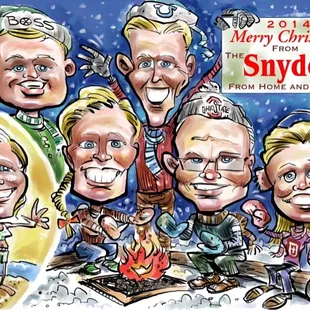 A Christmas card for a family rooted in Indiana.