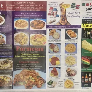 Menu - Entrees, Kids, Desserts