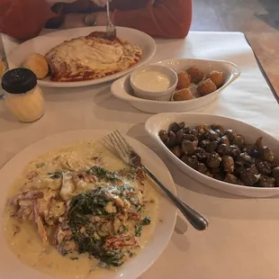 Tuscan Chicken and Lasagna
