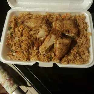 chicken wings and fried chicken, food