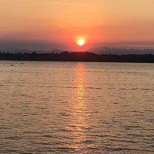 Sunset last night from the balcony.