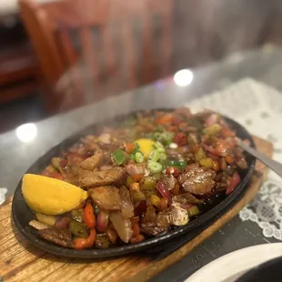 Sizzling Lechon Sisig