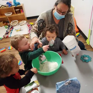 Infant and Toddlers baking