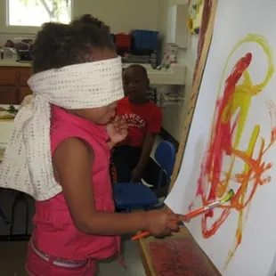 If seeing is believing...you should see blindfold painting.