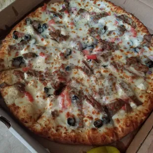 Greek pizza