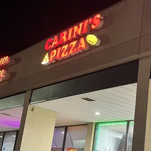 the front of a restaurant