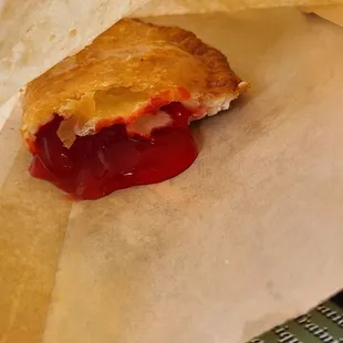 Very delicious strawberry empanada