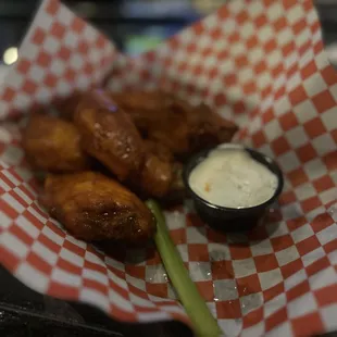 Delicious chicken wings.