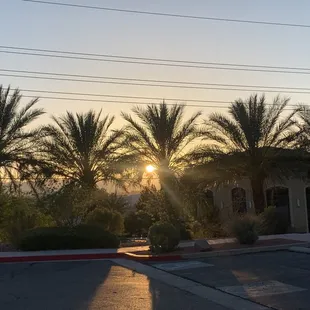 outside
