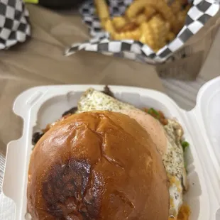 Fried Kimchee Burger