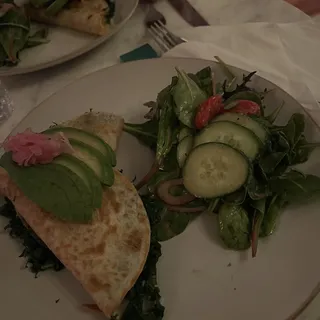Vegetarian Kale Quesadilla