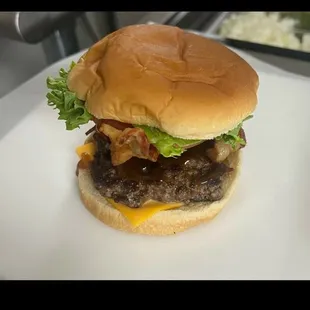 Bacon cheese burger