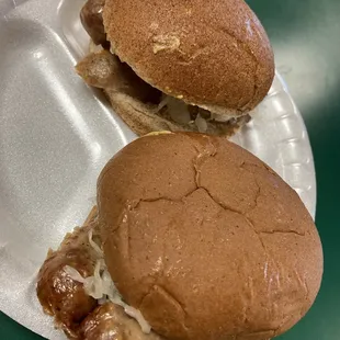Bratwurst sandwich&apos;s