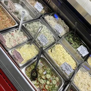 Salad deli case
