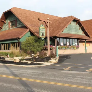 the front of the restaurant