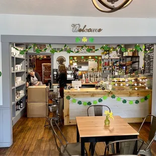 the interior of a restaurant