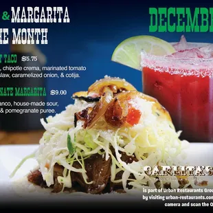 a taco and margarita