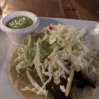 Smoked Carlton Farm's Pork Belly Taco