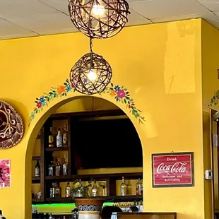 Bar area on the side. They advertise karaoke on Friday and Saturday nights.