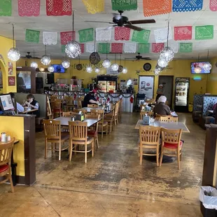 From the entrance view