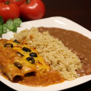 Enchiladas Rice &amp; Beans